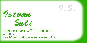 istvan suli business card